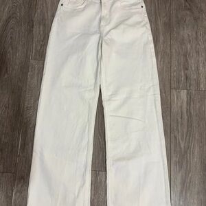 H&M Women's Straight Leg White Jeans